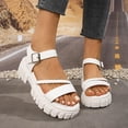 thumbnail image 5 of Qingpeng Womens Casual Summer Platform Sandals Textured Lug Outsole Adjustable Buckle Shoes for Comfortable Resort Wear, 5 of 9