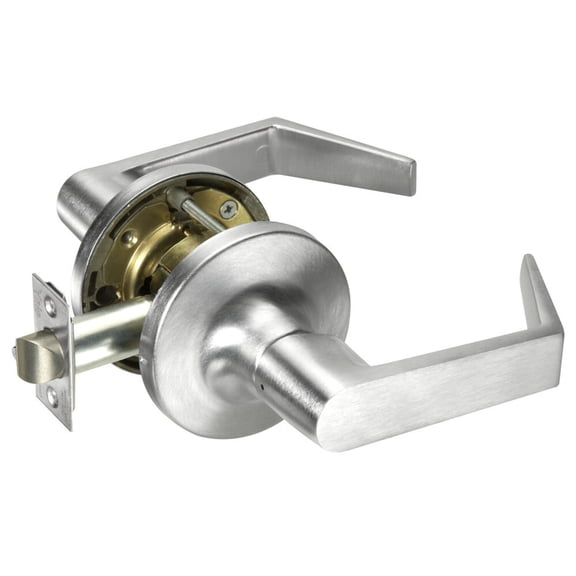 Yale AU5401LN 626 Grade 1 Passage/Closet Latch Cylindrical Lock Augusta Lever Non-Keyed Satin Chrome Finish Non-handed