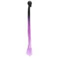 thumbnail image 2 of Motorcycle Helmet Pigtail, Punk Style Gradient Color Motorcycle Helmet Dreadlocks  for Motorcycle Helmet for Decoration Black Dark Purple Light Purple,Dark Purple Light, 2 of 8