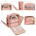 thumbnail image 2 of Qarigey Bolsa de almacenamiento impermeable ligera de tela para viajes y deportes bolsa de viaje impermeable grande Bolsas de mensajero y de hombro Rosa, 2 of 6