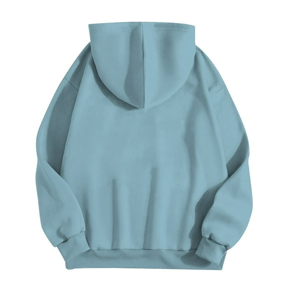 Women's Casual Solid Color Zippered Hoodie with Front Pockets for Everyday Comfort and Style
