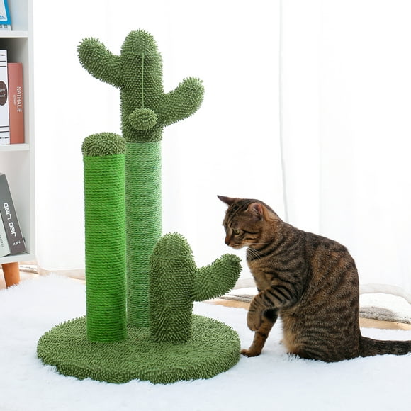 PAWZ Road 29" Cactus Cat Scratching Posts Sisal Cat Scratcher Green Large