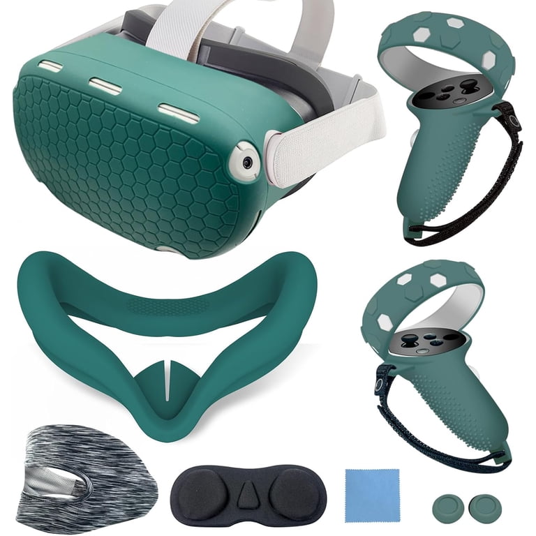 Compatible with Oculus Quest 2 Silicone Case Accessory with VR