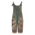 thumbnail image 3 of WILLBEST Jeans pour Femmes Combinaison d'Été Décontractée Sans Manches Imprimée Confortable avec Poches, 3 of 4