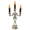 thumbnail image 2 of AKEGAMN Clearance! Halloween Skeleton Candelabra Decorations LED Light Up Candle Holder With Flashing Colored Theme For Home Tabletop Halloween Skeleton Candelabra Decorations LED Light Up Candle Ho, 2 of 6