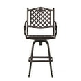 thumbnail image 2 of Christopher Knight Home Avon Cast Aluminum Copper Outdoor Bar Stool by  - 22.00" D x 25.50" W x 49.75" H, 2 of 5