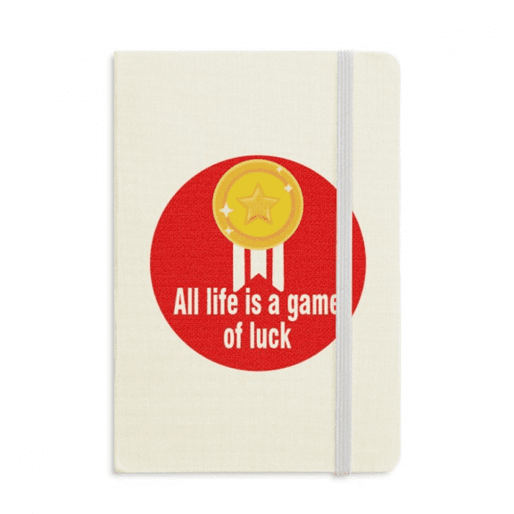 Film Words Life Game Luck Notebook Official Fabric Hard Cover Classic Journal Diary