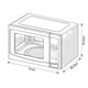 thumbnail image 4 of Microondas Winia Aucma AKMW11PXBPM 1.1p3 6 Niveles Espejo 1000W, 4 of 4