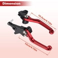 thumbnail image 7 of Unique Bargains Motorcycle Short Brake Clutch Levers for Honda CRF250L Rally Motorbike Handlebar Brake Lever for Honda CRF300L Rally Aluminum Alloy Red 1Pair, 7 of 7