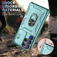 thumbnail image 2 of for Samsung Galaxy S21 Ultra 3-in-1 Phone Case with Slide Camera Cover, Build in 360° Rotating Ring Kickstand, Military Grade Protective Shockproof Heavy Duty Phone Case for Samsung Galaxy S21 Ultra,G, 2 of 11