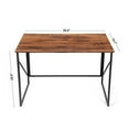 thumbnail image 4 of CubiCubi Computer Office Desk, 40" Small Folding Writing Desk, Dark Rustic Finish, 4 of 6