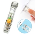 thumbnail image 2 of BINGLI Handheld Papers Clip Dispenser,Portable Mini Push Stapler Paper Clam Clip Dispenser,Fast Paper Clipper for Office School, 2 of 9
