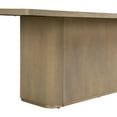 thumbnail image 4 of Christopher Knight Home 84" Rectangular Wood Dining Table for 6-8 people with Solid Pillar Base, Natural, 4 of 8