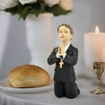 thumbnail image 6 of First Communion Decorations - 4.7" Praying Boy Statue, 1st Communion Gifts for Boys Catholic, Baptism Favors, Christening Cake Topper, Collectible Religious Decor, 6 of 9