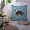 thumbnail image 3 of Winter Snowflake Dog Profile Art Fabric Decorative Pillow, 3 of 4