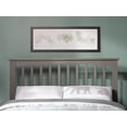 thumbnail image 3 of AFI Mission Full Low Profile Wood Platform Bed Frame with Slatted Headboard, Grey, 3 of 9
