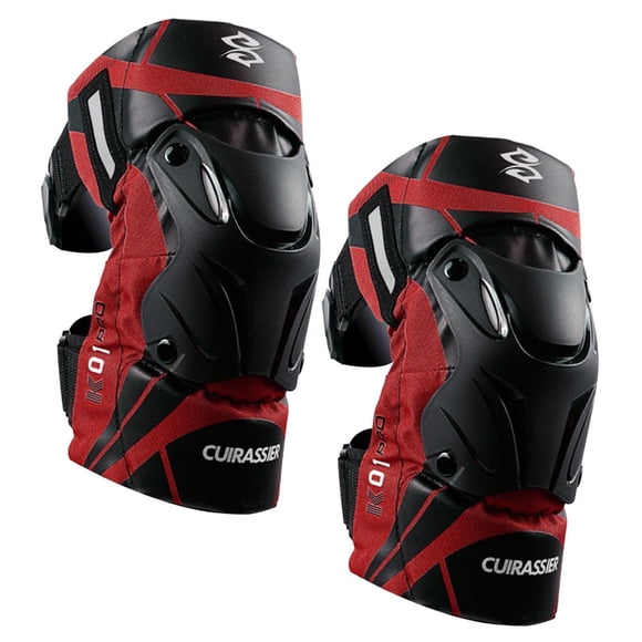 Soidarity 2x Rodilleras Moto K01-3 para Motocross Racing Reflectantes Ciclismo Rojo reflectante