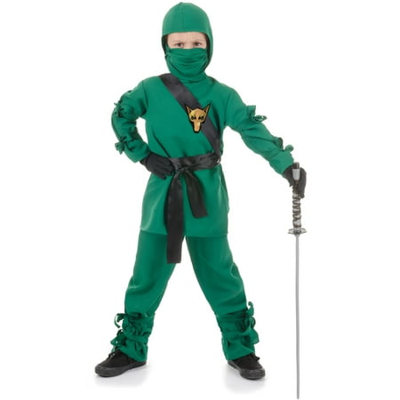 Secret Ninja Child Costume (Green)