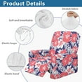 thumbnail image 5 of Xoenoiee Tropical Hibiscus Palm Leaves Print Recliner Chair Covers, 4 Pieces Lazy Boy Recliner Cover for Recliner Chair, Soft Sofa Slipcover Furniture Protector Washable Sofa Cover for Pets Kids, 5 of 7