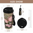 thumbnail image 2 of 500ml Double-Wall Vacuum Insulated Tumblers Stainless Steel Coffee Tumbler with Ceramic Coating Delicate Butterfly, 2 of 8