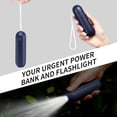 thumbnail image 7 of JISULIFE Portable Handheld Fan, Mini 3 In 1 with Rechargeable Battery, Personal Pocket Fan for Travel, Outdoor, USB Power Bank, Flashlight, Essential Ideal Gifts for Men/Women/Family/Friends - Blue, 7 of 7