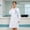 Dark Blue, variant on Courtly Attire Lab Coat for Use with Notched Lapel and Slant Pockets for Seasonal Comfort and Classic
