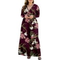 thumbnail image 6 of PCEAIIH Women's Long Sleeve Plus Size Dress Casual Maxi Dresses XL-5XL Soft with Pockets, 6 of 6