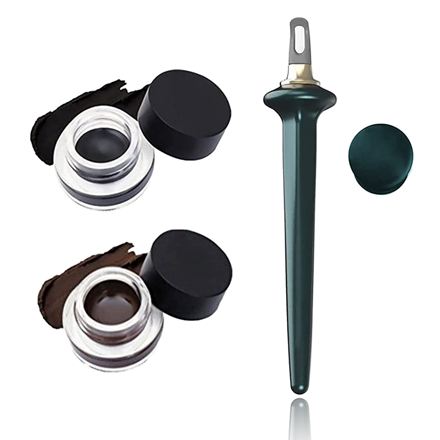 3PCS Silicone Eyeliner Tool, Reusable Eyeliner Applicator Kit