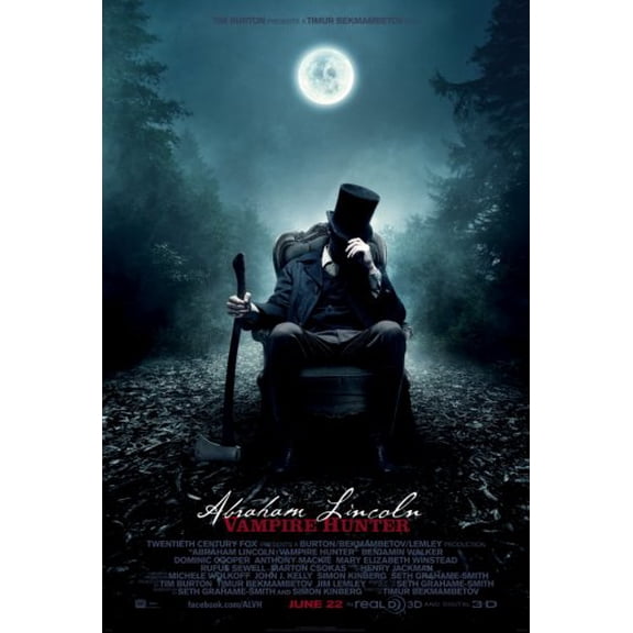 Abraham Lincoln Vampire Hunter Movie Poster 16x24 Multi-Color Square Adults Best Posters