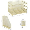 thumbnail image 5 of Desk Organizers and Accessories with File Holder, Desk Accessories & Workspace Organizers with Drawer and  Pen Holder, Paper Organizer for Office Supplies, 5 of 7