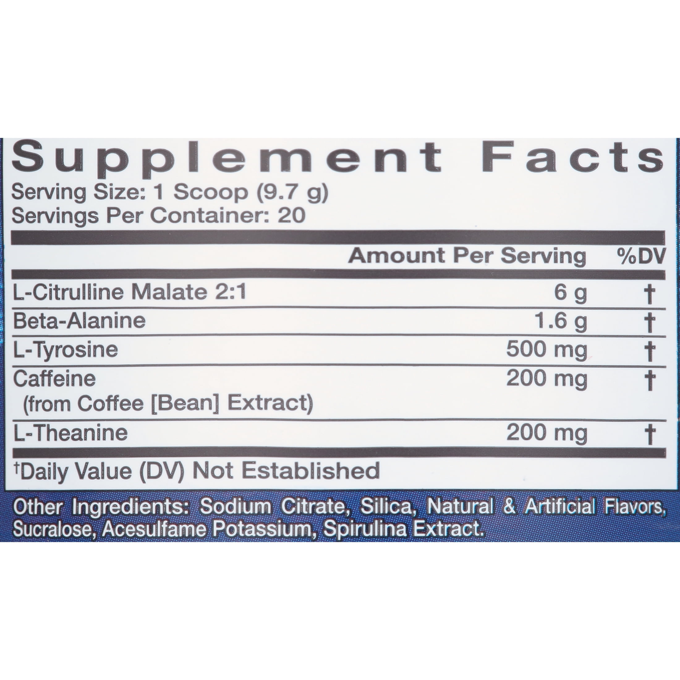 Alani Nu Pre-Workout Powder, Breezeberry, 20 Servings, 200mg Caffeine