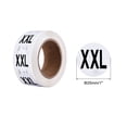 thumbnail image 2 of Unique Bargains Clothing XXL Large Size Sticker Label Coding Label 25mm/1inch Dia 1 Roll 500 Round Adhesive Labels, 2 of 5