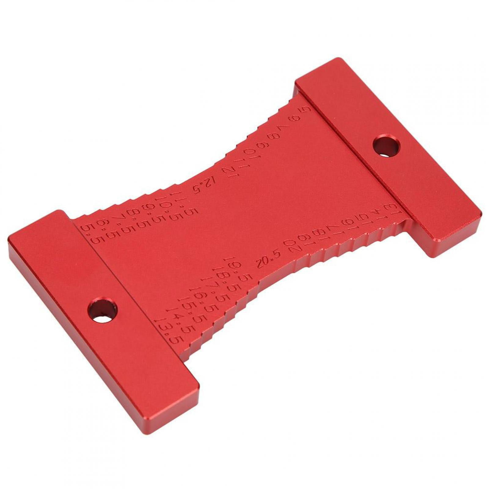 Height Gauge High Accuracy Aluminum Alloy Red Measuring Ruler Woodworking Tool 5/20.5mm 