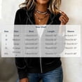 thumbnail image 3 of Karymi Zip‑Up Velvet Hooded Jackets for Women, Drawstring Hood Long Sleeve Casual Outerwear with Kangaroo Pocket, 3 of 7