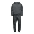 thumbnail image 6 of Men's Fall/Winter Hooded Sports Set, for Casual Training and Cold Weather Activities,Dark Gray,2XL, 6 of 9