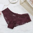 thumbnail image 4 of Gran oferta de bragas sexis con pajarita para mujer, ropa interior femenina, bragas de encaje Floral para mujer, bragas transparentes transpirables, lencería con Tanga, 4 of 5