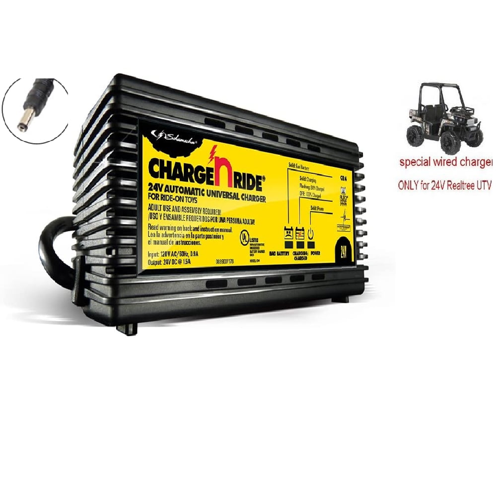 realtree 24 volt utv ride on by dynacraft charger