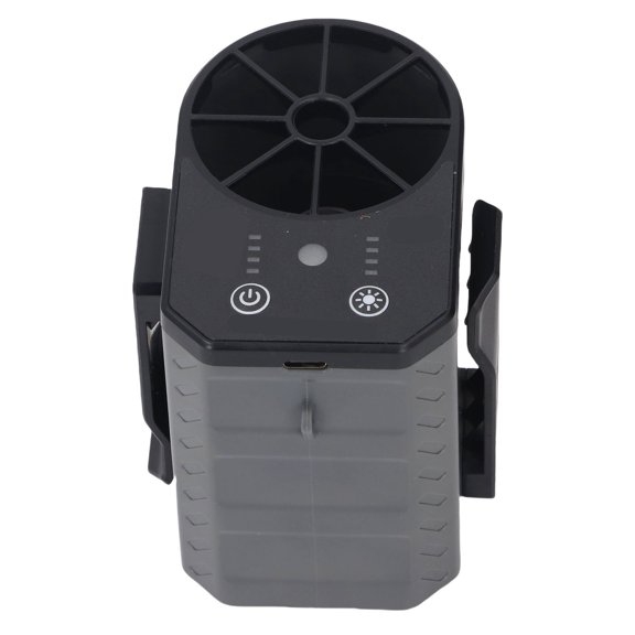Waist Fan, 4 Speed Adjustable USB Rechargeable Portable Belt Fan with LED Light for Outdoor Household Chores Camping