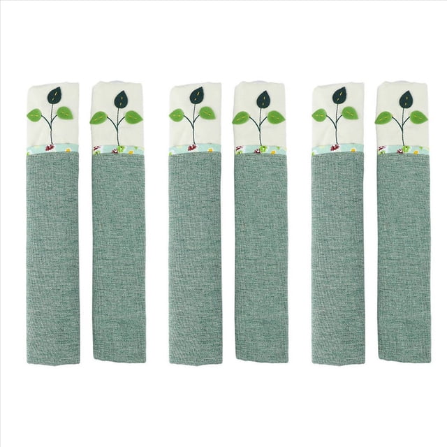 3 Par Cubiertas de la Manija de la Puerta de Algodon Cubierta del Pomo del Refrigerador Puerta Doble Protector de Guantes de Nevera Herramientas de Cocina para el Hogar