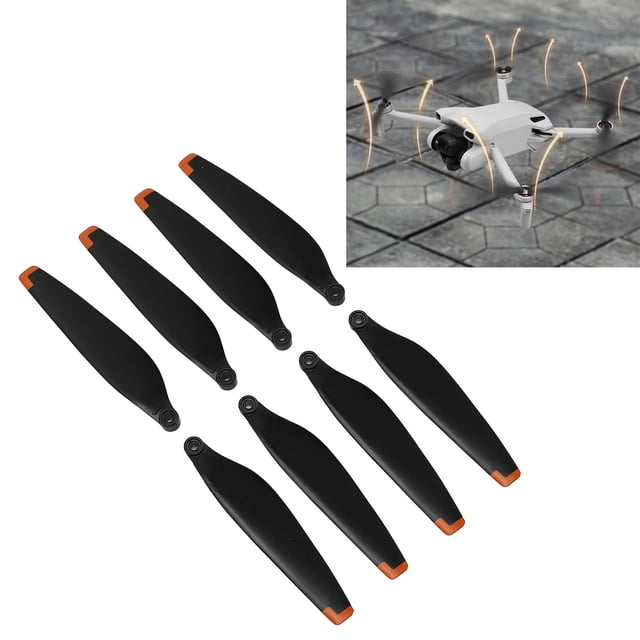 Drone Propellers, PC Strong Pulling Force High Rigidity Drone Wing Blades Drone Accessories for Maintain Orange Edge,Silver Edge,Gold Edge