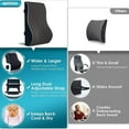thumbnail image 5 of Hinzonek Lumbar Support Pillow,Ergonomic Memory Foam for Office Chair Car Back Cushion,Pain Relief Improve Posture for Office Chair,Car, Computer, Gaming Chair,Black, 5 of 7