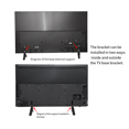 2Pcs TV Stand Base Mount Universal LCD Television Bracket