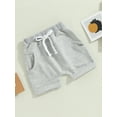 thumbnail image 6 of Coduop 3 Pack Toddler Baby Shorts Jogger Pants Casual Athletic Sweatpant Shorts,with Pockets, 6 of 8