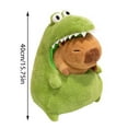 thumbnail image 3 of 2Pcs Capybara Plushies Toy, Kawaii Dinosaur Capybara Stuffed Animals Plush Pillows, Gifts for Teens & Women, 3 of 8