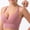 dusty rose pink, variant on Wireless Sports Bra for Women Pink Small - Seamless Ribbed Yoga Bralette with Crisscross Strappy Back, Padded Cups, Breathable Micro-Mesh Lining and Soft Binding