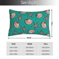 thumbnail image 2 of Yiaed Starfish and Shell Print Brushed Microfiber Envelope Pillowcases, Standard,Envelope Closure Pillow Cases(No pillow core)-14"x20", 2 of 6