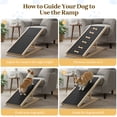 thumbnail image 4 of ManyFun Adjustable Wooden Pet Ramp Stairs for Bed Couch Car SUV,Rated for 110 LBS,Foldable Dog Ramp with Anti Slip  (27.6"L x 13.4"W x 15.7"H), 4 of 13