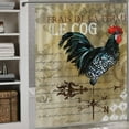 thumbnail image 5 of Chickens Print Shower Curtain Set Rustic Bathroom Set Farmhouse Rugs Toilet Lid Cover Bath Mat Farm Animals Shower Curtain, 5 of 8