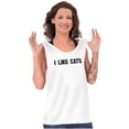 thumbnail image 4 of I Like Cats Funny Feline Pet Lovers Plus Size Graphic Tank Top Brisco Brands 3X, 4 of 5