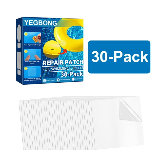 Deals of The Day Clearance! 30PC Repair Patches Kit for Inflatable Pools, Toys, Beds, Quick Patch Repair for Air Mattresses, Waterproof Repair Kit for Pools and Outdoor Products